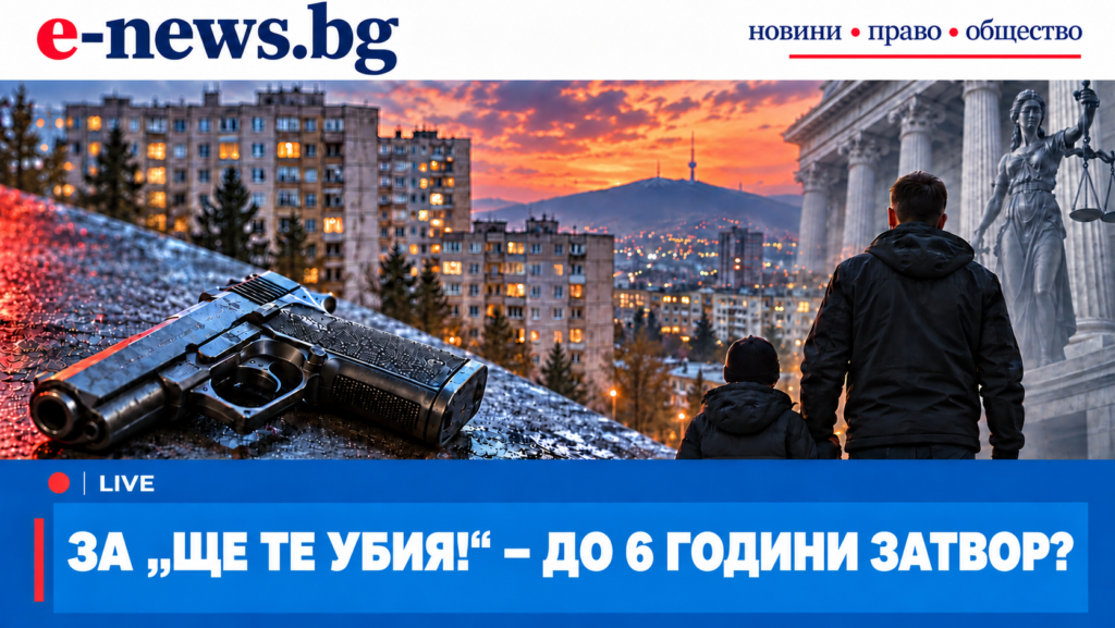 „Ще те убия!“ и два изстрела пред дете: до 6 години затвор грозят обвиняемия в „Овча купел“ Колаж за „Ще те убия!“ — газов пистолет, жилищни блокове, баща и дете.